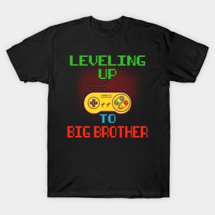 Promoted To Big Brother T-Shirt Unlocked Gamer Leveling Up T-Shirt